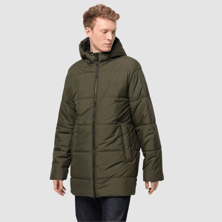 Chamarra Cortavientos Jack Wolfskin North York Hombre Verdes Mexico-4591276